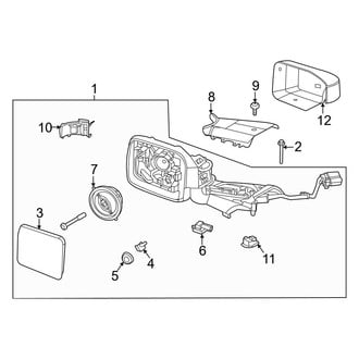 Ford OE - Door - Outside Mirrors (With Spot Lamp), (Badlands / Outer Banks / Wildtrak 2 Doors)