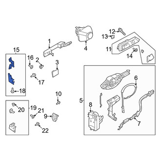 Ford OE - Front Left Upper Door Hinge