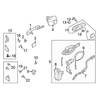 Ford OE - Front Upper Door Hinge Bolt