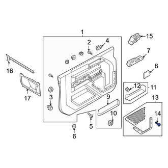 Ford OE - Door Trim Panel Pocket Bolt