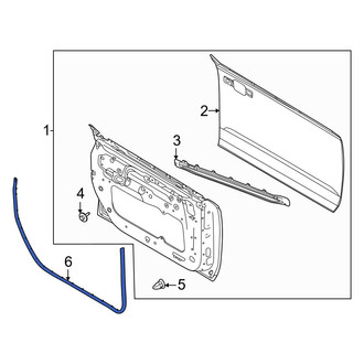Ford OE - Front Left Inner Door Seal