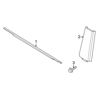 Ford OE - Front Door - Exterior Trim (4 Doors)