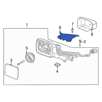 Ford OE - Front Left Inner Door Mirror Cover