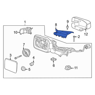Ford OE - Front Right Inner Door Mirror Cover