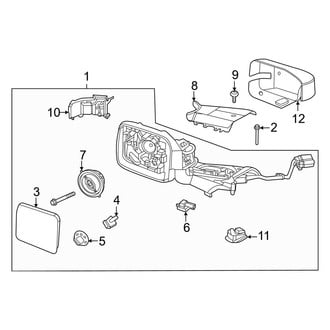 Ford OE - Front Door - Outside Mirrors (With Spot Lamp)