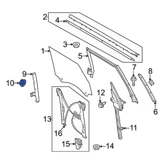 Ford OE - Door Shell Nut