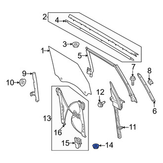 Ford OE - Rear Window Regulator Nut