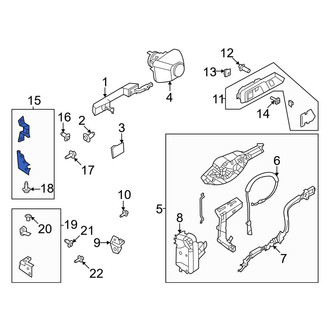 Ford OE - Front Left Upper Door Hinge