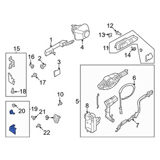 Ford OE - Front Left Lower Door Hinge