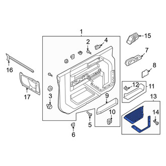 Ford OE - Front Left Door Trim Panel Pocket