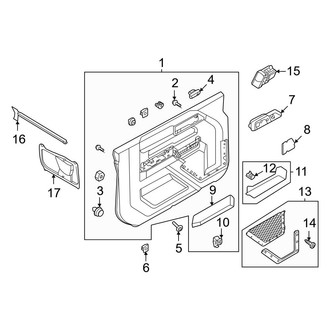 Ford OE - Front Door - Interior Trim (4 Doors)