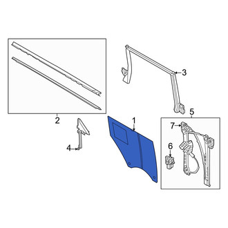 Ford OE - Front Left Door Glass