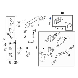 Ford OE - Inner Interior Door Handle Nut