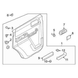 Ford OE - Rear Door - Interior Trim (4 Doors)