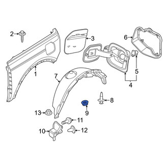 Ford OE - Bumper Face Bar Mount Nut