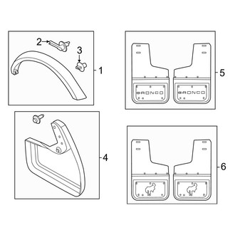 Ford OE - Quarter Panel - Exterior Trim (2 Doors)