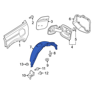 Ford OE - Rear Left Quarter Panel Splash Shield