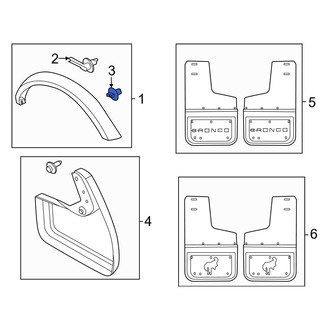 Ford OE - Fender Flare Clip
