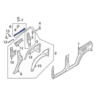 Ford OE - Rear Right Frame Side Member