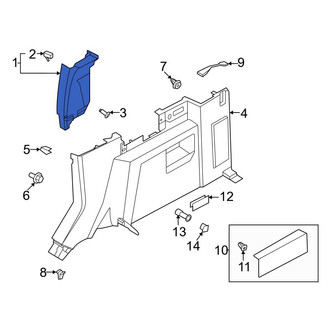 Ford OE - Right Body C-Pillar Trim Panel