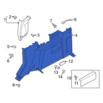 Ford OE - Rear Right Interior Quarter Panel Trim Panel