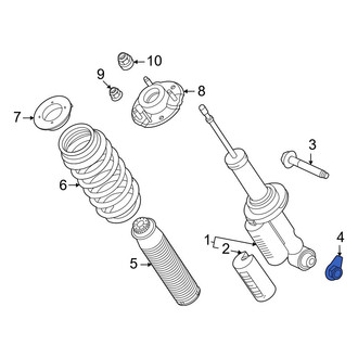 Ford OE - Lower Suspension Shock Absorber Nut