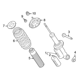Ford OE - Rear Suspension - Struts & Components (With Bilstein Shocks, With Sasquatch Package)