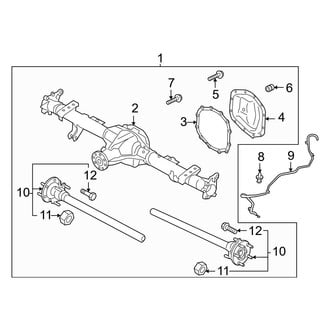 Ford OE - Rear Suspension - Axle Housing (Badlands / Big Bend / Black Diamond / Everglades / Heritage Edition / Heritage Limited Edition / Outer Banks / Wildtrak)