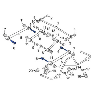 Ford OE - Rear Lower Suspension Control Arm Bolt