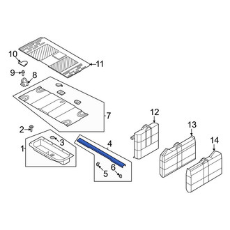 Ford OE - Rear Door Sill Plate