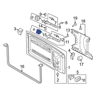 Ford OE - Rear Lower Door Hinge Reinforcement