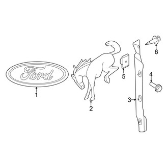 Ford OE - Back Door - Exterior Trim