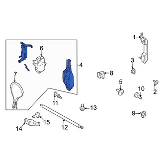 Ford OE - Center Right Door Latch Assembly