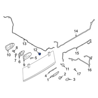 Ford OE - Back Glass Washer Nozzle Nut
