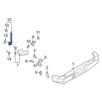 Ford OE - Rear Right Bumper Trim