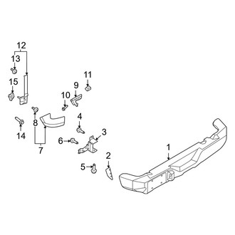Ford OE - Rear Bumper - Bumper & Components (W/O Steel)