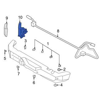 Ford OE - Rear Right Blind Spot Detection System Warning Sensor Bracket