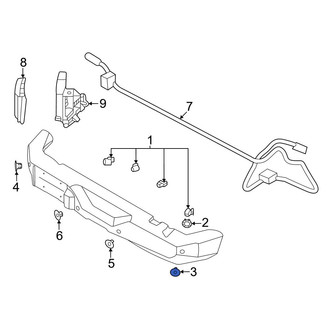 Ford OE - Right Outer Parking Aid Sensor Retaining Ring