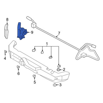 Ford OE - Rear Right Blind Spot Detection System Warning Sensor Bracket