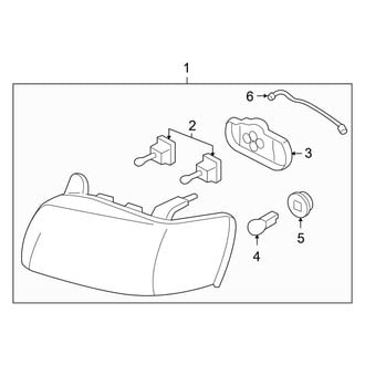 Ford OE - Front Lamps - Headlamp Components (FULL HYBRID EV-GAS (FHEV))