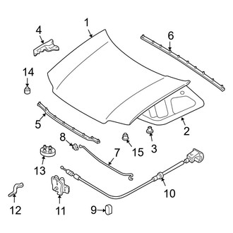 Ford OE - Hood & Components (FULL HYBRID EV-GAS (FHEV))