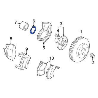 Ford OE - Front Wheel Bearing Snap Ring