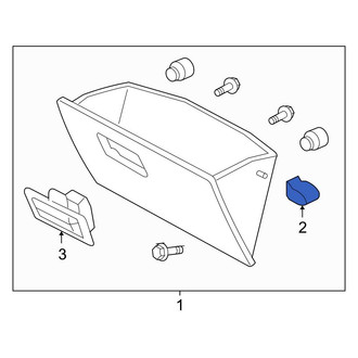 Ford OE - Front Glove Box Door Bumper