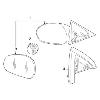 Ford OE - Front Door - Outside Mirrors (Hybrid)