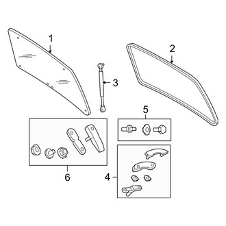 Ford OE - Lift Gate - Glass & Hardware (Hybrid)