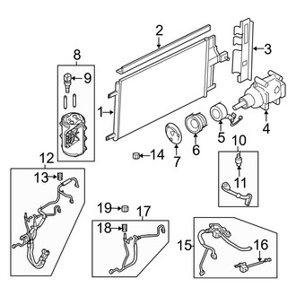 Ford OE - Air Conditioner & Heater - Condenser, Compressor & Lines (Hybrid)