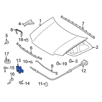 Ford OE - Front Hood Latch