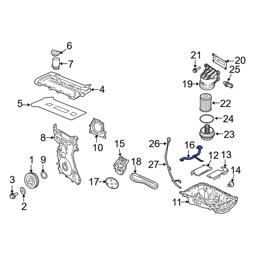 Ford OE 6M8Z6622AA Engine Oil Pump Pickup Tube