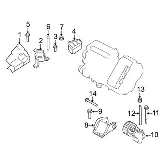 Ford OE - Engine / Transaxle - Engine Mounting (Hybrid / Limited Hybrid)
