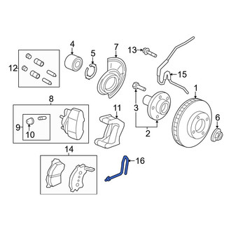 Ford OE - Front Brake Hydraulic Hose